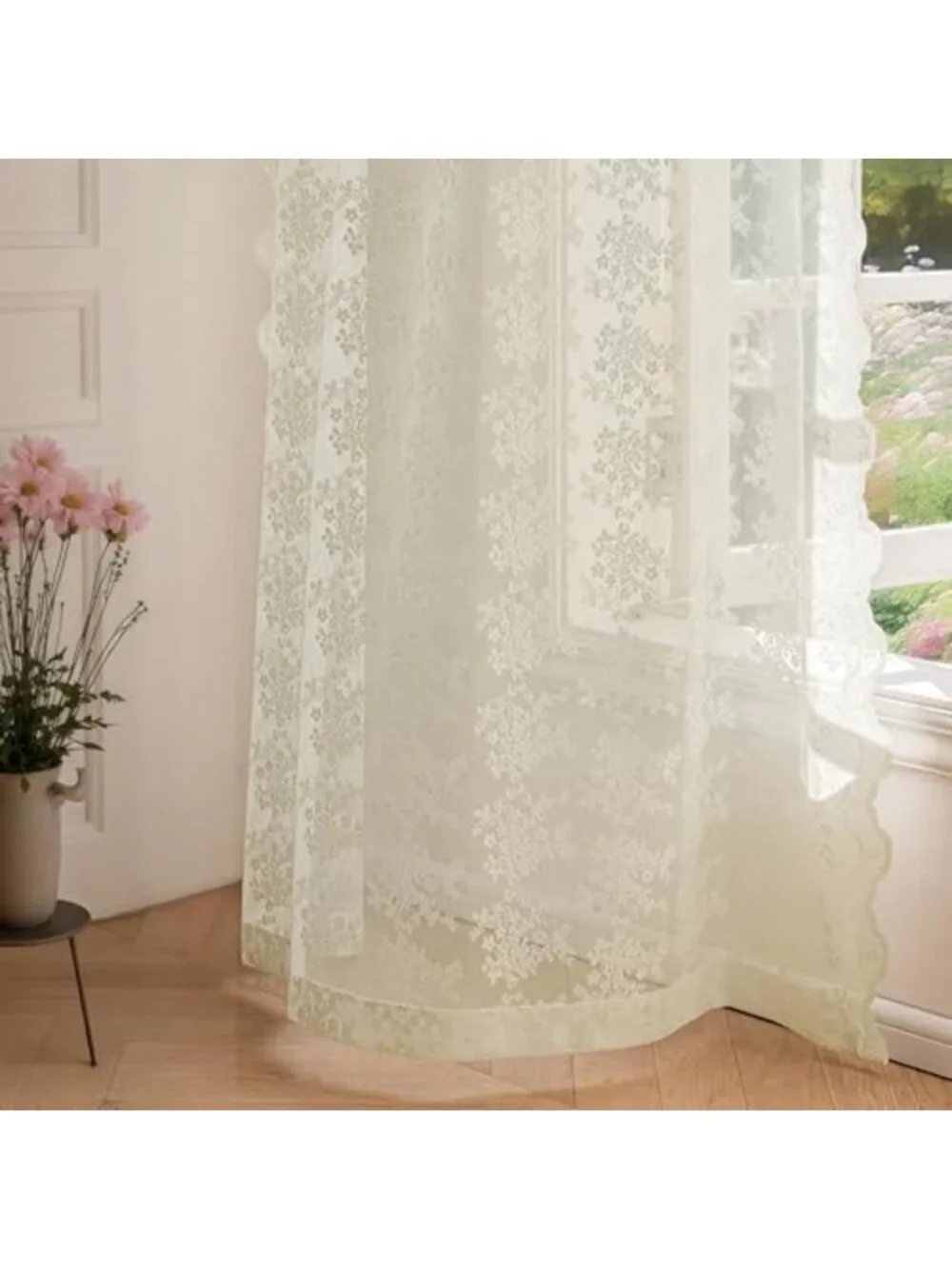 Elegant Vintage Lace Curtains Set - 72